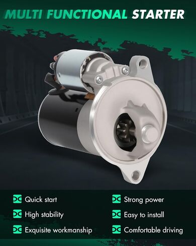 SCITOO Starter Motor 3223 SFD0012 for Ford Bronco for f-150 for f-250 F-350 P-350 1994 1995 1996 ‎1.7kW/12 Volt CW 9-Tooth Pinion in Saudi Arabia