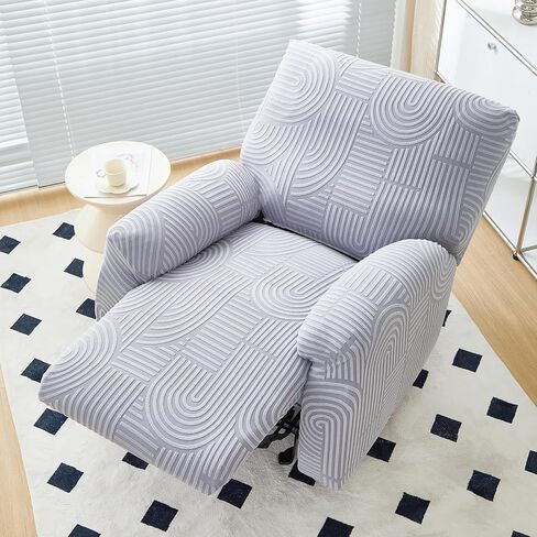 Jokivtou Stretch Recliner Slippercovers 4 قطع واقي الأثاث المتميز لكراسي كرسي الصبي الكسول | أغطية أريكة مقاومة للشعر للحيوانات الأليفة ، قابلة للغسل الماكينة (الأزرق) in Saudi Arabia