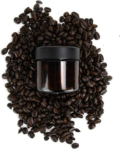 الكائنات البشرية 2oz الجرار الزجاجية السوداء مع أغطية سوداء مقاومة للأطفال - 3.5 جرام - 200 عدد - حاويات محكمة الإغلاق القابلة لإعادة الملء للأعشاب والتوابل والطعام والزيت والشمع ومستحضرات التجميل والعناية بالبشرة والعينات والمزيد in Kuwait