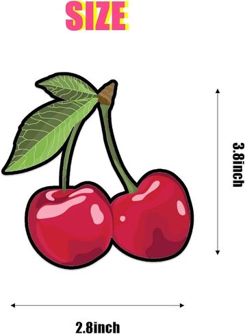 6 Pcs Cherry Car Air Fresheners, Funny Cherry Air Fresheners Long Lasting Cute Mirror Scented Hanging Car Decoration Ornaments Gift Interior Accessories for Men Women, Automotive Air Fresheners in Saudi Arabia