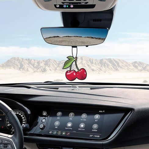 6 Pcs Cherry Car Air Fresheners, Funny Cherry Air Fresheners Long Lasting Cute Mirror Scented Hanging Car Decoration Ornaments Gift Interior Accessories for Men Women, Automotive Air Fresheners in Saudi Arabia