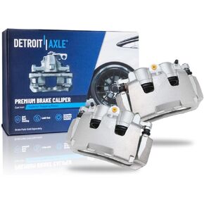 Detroit Axle - Front Disc Brake Calipers w/Brackets Replacement for 2006-08 Dodge Ram 1500 05-08 Dakota 06-09 Mitsubishi Raider - 2pc Set in Kuwait