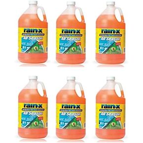 Rain-X طوال الموسم 0 ° F 2-in-1 De-icer & Bug Remover Windshield Gashield Gashield Fluid-1 جالون in Kuwait