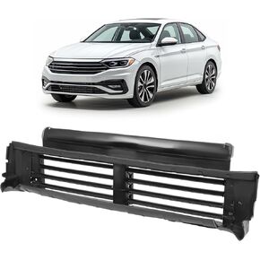 Active Radiator Grille Air Shutter Assembly w/o Motor Compatible with 2019-2021 Volkswagen Jetta Replacement for 17A-122-321-B Heavy Duty PP Plastic -Black in Saudi Arabia