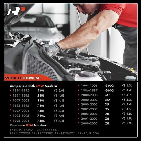 A-Premium Starter Motor متوافق مع BMW X5 Z8 M5 00-03 ، 740IL 740I 93-01 ، 540I 94-03 ، 840CI 94-07 ، 12V 1.7kW 9 أسنان الساعة ، استبدال# 12411468622 ، 12411729981 ، 124117369 in Saudi Arabia