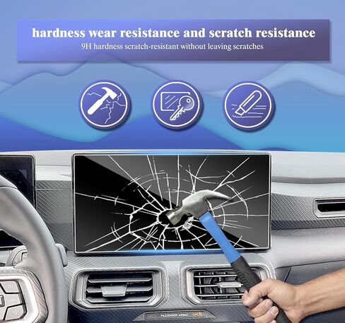 2 Pack for 2025 2024 Ranger Raptor Screen Protector for Ford Ranger Raptor 2024 Accessories 2025 2024 Ford Ranger Lariat/Raptor Navigation 12" Tempered Glass Screen Protector 2024 Ranger 12in in Saudi Arabia