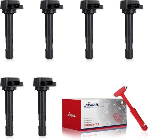 Set of 6 Ignition Coil Pack Compatible with Honda Ridgeline Civic Pilot, for Acura EL MDX 2001-2005, for Saturn Vue 2004-2007 Replace UF400 30520RDJA01 in Saudi Arabia