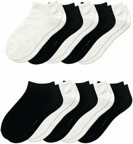 Felina No Show Super Soft Bamboo Women's Socks, 10-Pack – One Size Fits Most, Breathable & Moisture-Wicking in Saudi Arabia