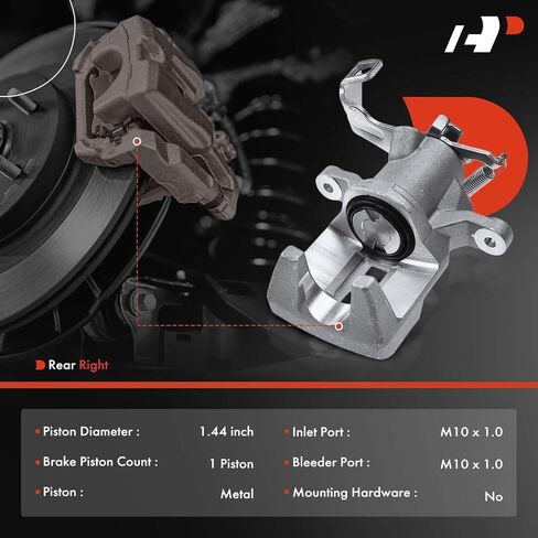 A-Premium Rear Left Driver Side Disc Brake Caliper Assembly Without Bracket Compatible with Select Mini Models - Cooper 2015-2017, Cooper Clubman 2016-2017 in Saudi Arabia