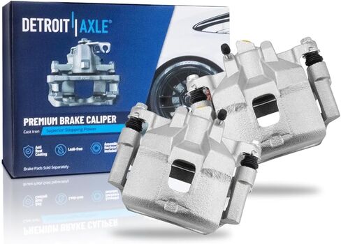 Detroit Axle - 2pc الفرجار الأمامي الفرامل لعام 1998-2002 Toyota Corolla Chevrolet Prizm Discibers الفرجار W/Brackets 1999 2000 2001 Assembly Assembly in Saudi Arabia