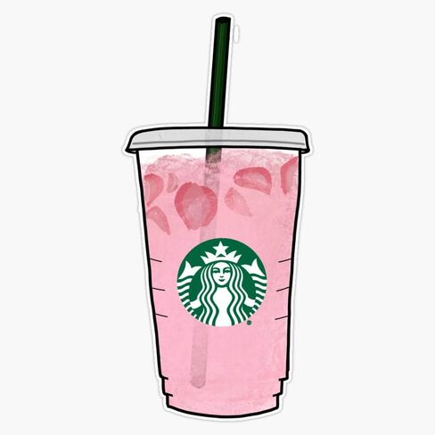 Pink Drink Vinyl Waterproof Sticker Decal Car Laptop Wall Window Bumper Sticker 5" in Saudi Arabia