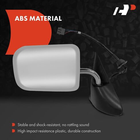 A-Premium Passenger Side Power Door Mirror - Compatible with Dodge Ram 1500 2500 3500 1994 1995 1996 1997 - Non-Heated Manual Folding Chrome Outside Rear View Mirror - Replace# 55076612 in Saudi Arabia