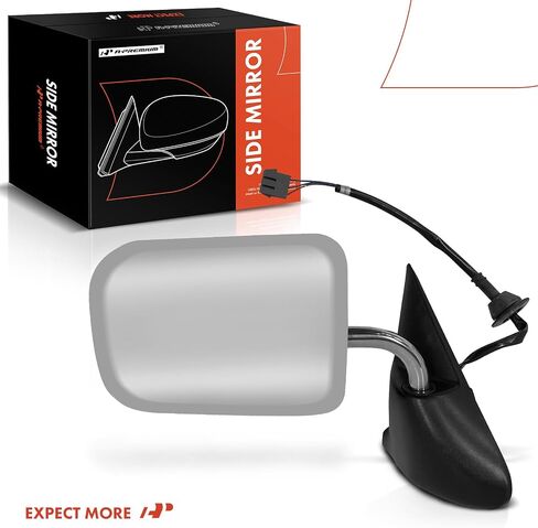 A-Premium Passenger Side Power Door Mirror - Compatible with Dodge Ram 1500 2500 3500 1994 1995 1996 1997 - Non-Heated Manual Folding Chrome Outside Rear View Mirror - Replace# 55076612 in Saudi Arabia