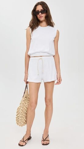 perfectwhitetee Women's Summer Loop Terry Sweat Shorts in Saudi Arabia