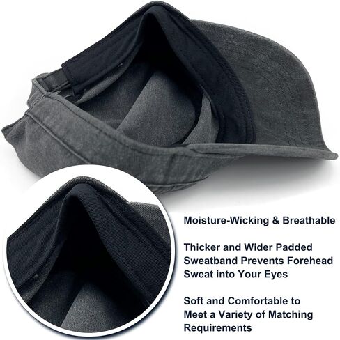 Oversize XXL Mens Washed Cotton Military Cadet Army Caps Basic Everyday Womens Classic Vintage Style Flat Top Hats in Saudi Arabia