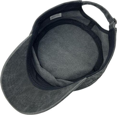 Oversize XXL Mens Washed Cotton Military Cadet Army Caps Basic Everyday Womens Classic Vintage Style Flat Top Hats in Saudi Arabia