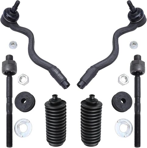 Detroit Axle - Front 6pc Suspension Kit for BMW 318i 318is 318Ti 320i 323i 323is 325i 325is 328i 328is M3 Z3, 4 Inner Outer Tie Rod Ends 2 Boots & Bellows Replacement in Saudi Arabia