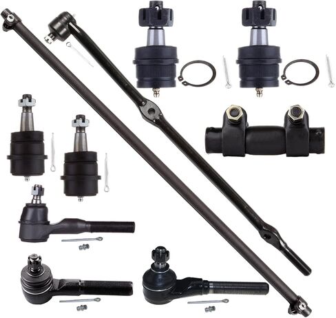 SCITOO 10-PC SET Suspension Kit For Jeep TJ Wrangler Inner Tie Rod End,Lower Ball Joint,Outer Tie Rod End,Tie Rod Adjusting Sleeve,Upper Ball Joint in Saudi Arabia