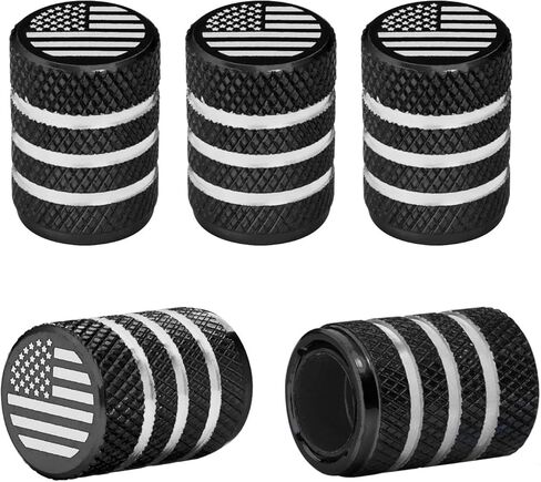 5 مساءً أغطية جذع صمام الإطارات ، يغطي غطاء ضغط الهواء إطارات السيارة المعدن مع بطانة بلاستيكية مقاومة للتسرب العالمي للسيارات لسيارات الدراجات النارية للدراجات النارية (Red ، Universal) in Kuwait