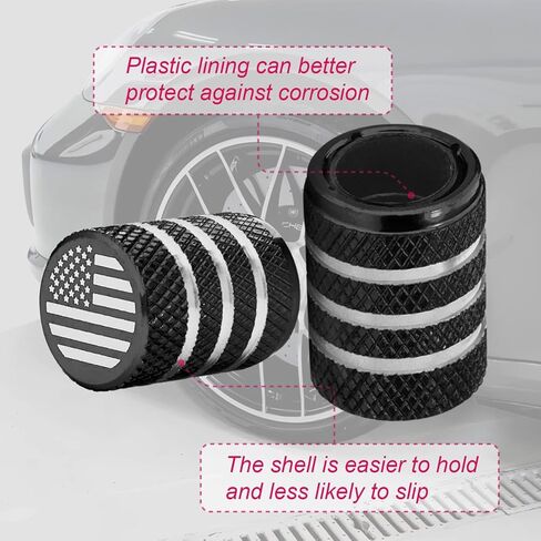 5 مساءً أغطية جذع صمام الإطارات ، يغطي غطاء ضغط الهواء إطارات السيارة المعدن مع بطانة بلاستيكية مقاومة للتسرب العالمي للسيارات لسيارات الدراجات النارية للدراجات النارية (Red ، Universal) in Kuwait