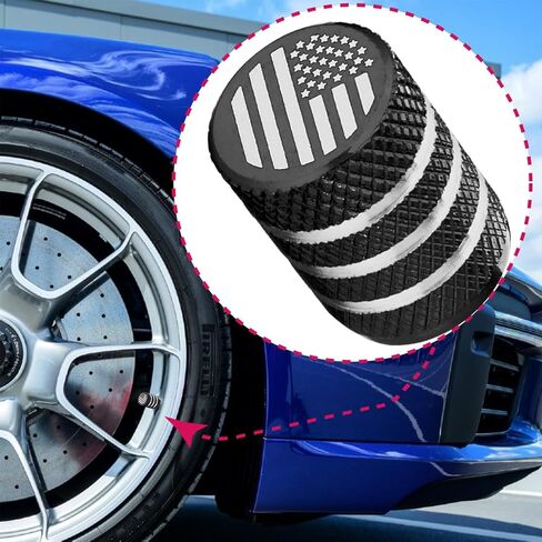 5 مساءً أغطية جذع صمام الإطارات ، يغطي غطاء ضغط الهواء إطارات السيارة المعدن مع بطانة بلاستيكية مقاومة للتسرب العالمي للسيارات لسيارات الدراجات النارية للدراجات النارية (Red ، Universal) in Kuwait