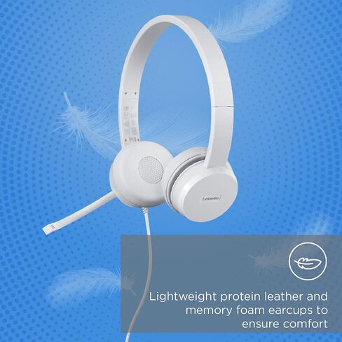 لينوفو UC VoIP USB-C سماعة رأس سلكية على الأذن، أسود in Saudi Arabia