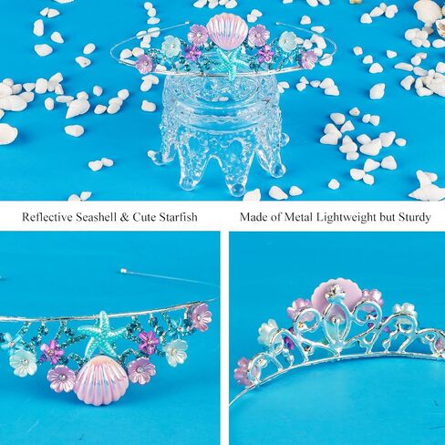 Didder Mermaid Themed Party Outfit: Sash, Crown and Decorations for Girls in Saudi Arabia