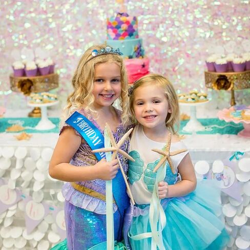 Didder Mermaid Themed Party Outfit: Sash, Crown and Decorations for Girls in Saudi Arabia