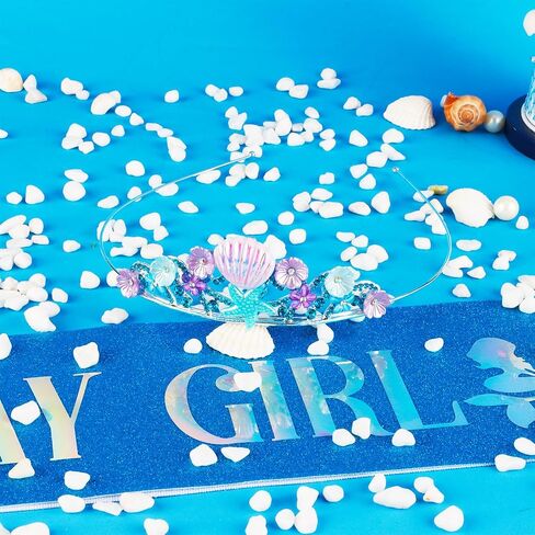 Didder Mermaid Themed Party Outfit: Sash, Crown and Decorations for Girls in Saudi Arabia