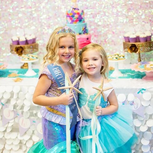 Didder Mermaid Themed Party Outfit: Sash, Crown and Decorations for Girls in Saudi Arabia