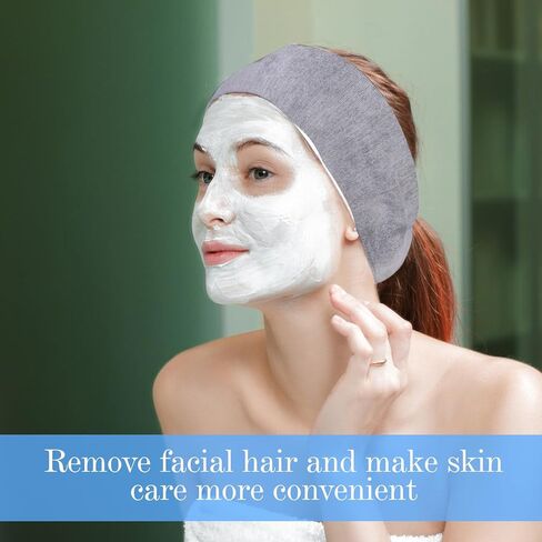 128 قطعة يمكن التخلص منها في سبا عصابات الوجه تمتد لا منسوجة عصابات الوجه الناعمة للعناية بالبشرة مع إغلاق دير للنساء لتوصيلات اختصاصيات ، أسود كبير in Kuwait