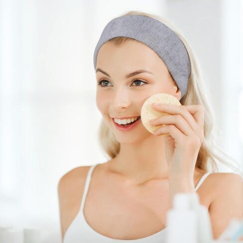 128 قطعة يمكن التخلص منها في سبا عصابات الوجه تمتد لا منسوجة عصابات الوجه الناعمة للعناية بالبشرة مع إغلاق دير للنساء لتوصيلات اختصاصيات ، أسود كبير in Kuwait