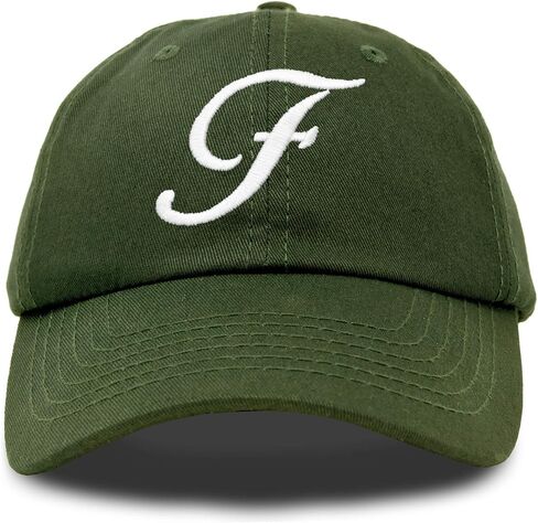 Dalix inition Hat Letter F Formens Baseball Cap Monogram Motorider in Kuwait