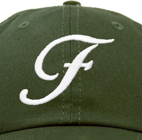 Dalix inition Hat Letter F Formens Baseball Cap Monogram Motorider in Kuwait