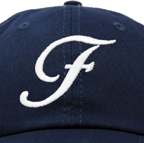 Dalix inition Hat Letter F Formens Baseball Cap Monogram Motorider in Kuwait