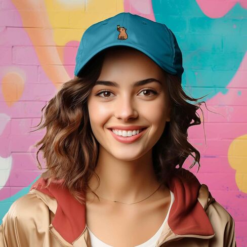 Dalix Capybara Cap مطرزة Dad Baseball Hat Cotton Cotton Womens in Saudi Arabia