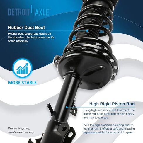 Detroit Axle - AWD 8PC Struts Kit Toyota Highlander LEXUS RX330 RX350 RX400H ، 4 STRUTS و COIL Spring Assembly 4 Sway Bar End Links Arban in Saudi Arabia