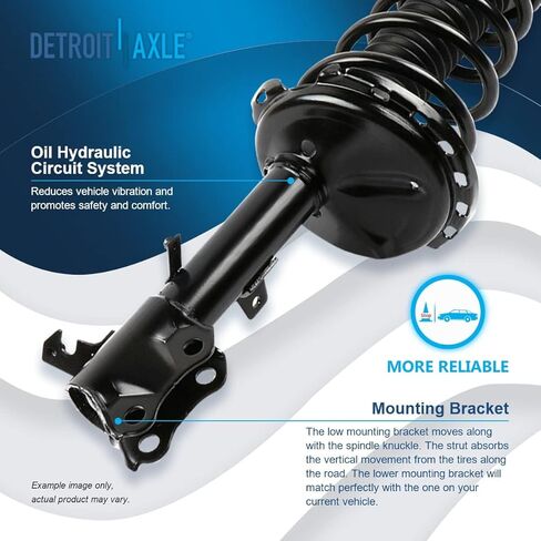 Detroit Axle - AWD 8PC Struts Kit Toyota Highlander LEXUS RX330 RX350 RX400H ، 4 STRUTS و COIL Spring Assembly 4 Sway Bar End Links Arban in Saudi Arabia