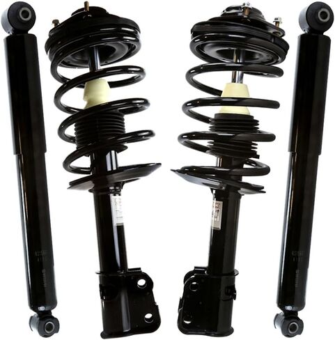 AutoShack Front Complete Strut & Coil Spring Assembly with Rear Shock Absorbers Set for 2001-2010 Chrysler PT Cruiser 2.4L FWD | Full-vehicle Suspension System Replacement Kit KS991-CST113 in Saudi Arabia