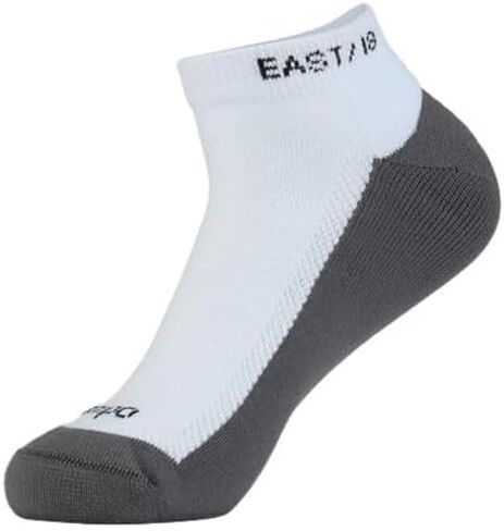Men's Golf Socks, Black, Moisture Wicking, Low Cut, Cushioned, All-Weather Performance, Athletic Running Mens Ankle Socks, 1 Pair in Saudi Arabia