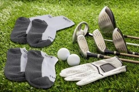 Men's Golf Socks, Black, Moisture Wicking, Low Cut, Cushioned, All-Weather Performance, Athletic Running Mens Ankle Socks, 1 Pair in Saudi Arabia