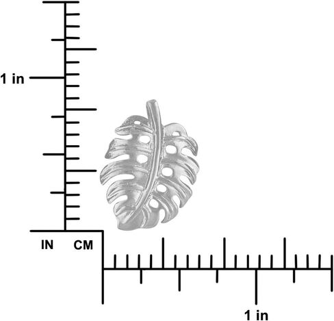 Sterling Silver Monstera Pendant in Saudi Arabia