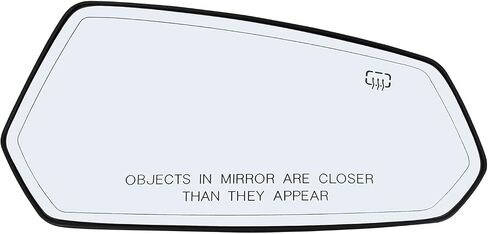 Passenger Side Mirror Glass Assembly With Plastic Backing Plate Heated Compatible with 2010-2015 Chevrolet Camaro 3.6L V6 7.0L V8 in Saudi Arabia