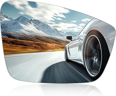 Passenger Right Side Mirror Convex Glass Compatible With Volkswagen 2012-2019 Beetle, 2011-2018 Jetta, 2012-2017 Passat Passenger Right Side RH View Mirror, Including Full Size Adhesive in Saudi Arabia