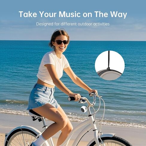 Small Speaker, Portable Bluetooth Speaker with Loud Stereo Sound and Robust Bass, Mini Speaker with Lanyard Easy to Carry, Brief Design, IPX7 Waterproof Speaker for Shower, Room, Hiking, Multicolor in Saudi Arabia