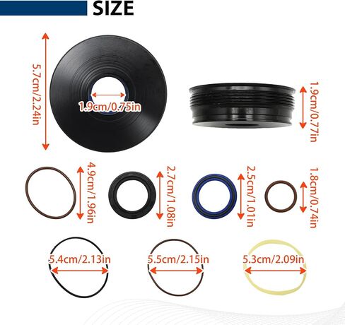5008985 TRIM TRIM CELLED SEAL SEAL KIT ، استبدال Evinrude E-Tec 3 Cylinder V4 75 90 115 130 HP محركات 2004-2012 ، يحل محل 50087773 5005756 5007776 5008949 in Saudi Arabia