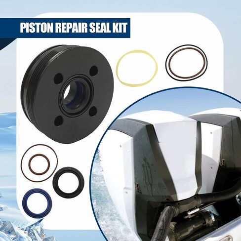 5008985 TRIM TRIM CELLED SEAL SEAL KIT ، استبدال Evinrude E-Tec 3 Cylinder V4 75 90 115 130 HP محركات 2004-2012 ، يحل محل 50087773 5005756 5007776 5008949 in Saudi Arabia