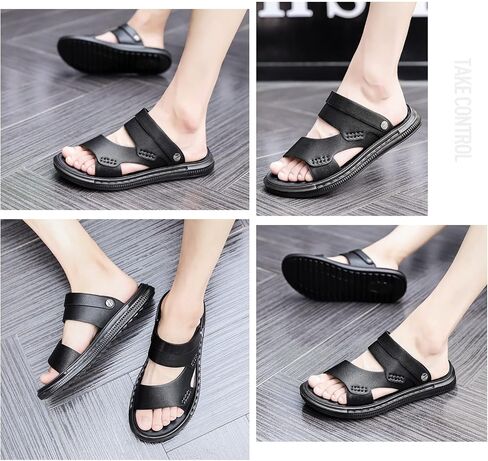 TXTC Fashion Shoes البالغين الصنادل في الهواء الطلق النعال في الهواء الطلق تدليك النعال المفتوح إصبع القدم شريحة مسطحة النعال الراحة غير الرسمية نعل المطاط (اللون: بني ، الحجم: 40 الاتحاد الأوروبي) in Kuwait