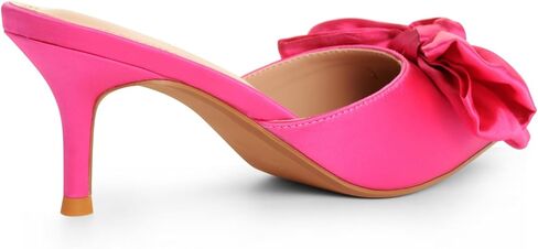 Women's Sandals Heels Pointed Bow High Heeled Slippers Mule Shoes in Kuwait