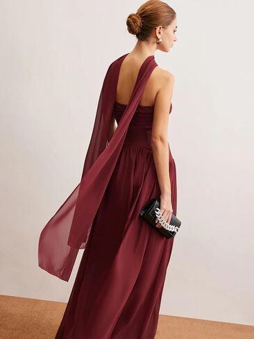 Pleats Corset Bridesmaid Dresses 2025 Long for Women Chiffon Formal Evening Dress TN338 in Saudi Arabia